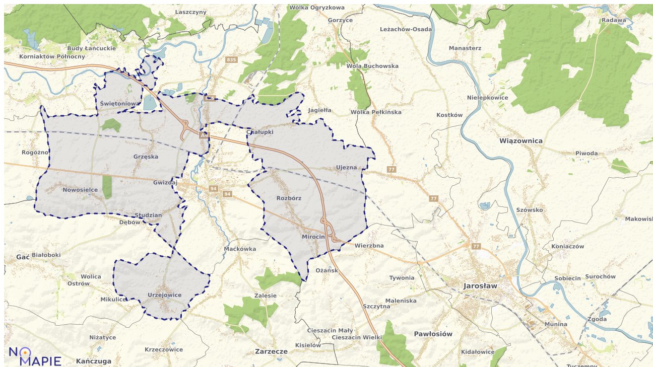 Mapa uzbrojenia terenu Przeworska
